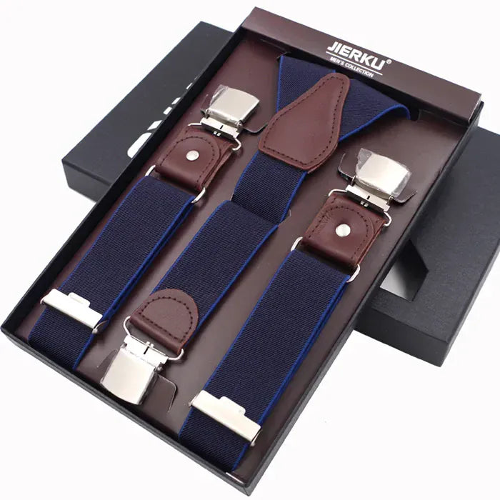 Maison Novaire Leather Suspenders - Maison Novaire