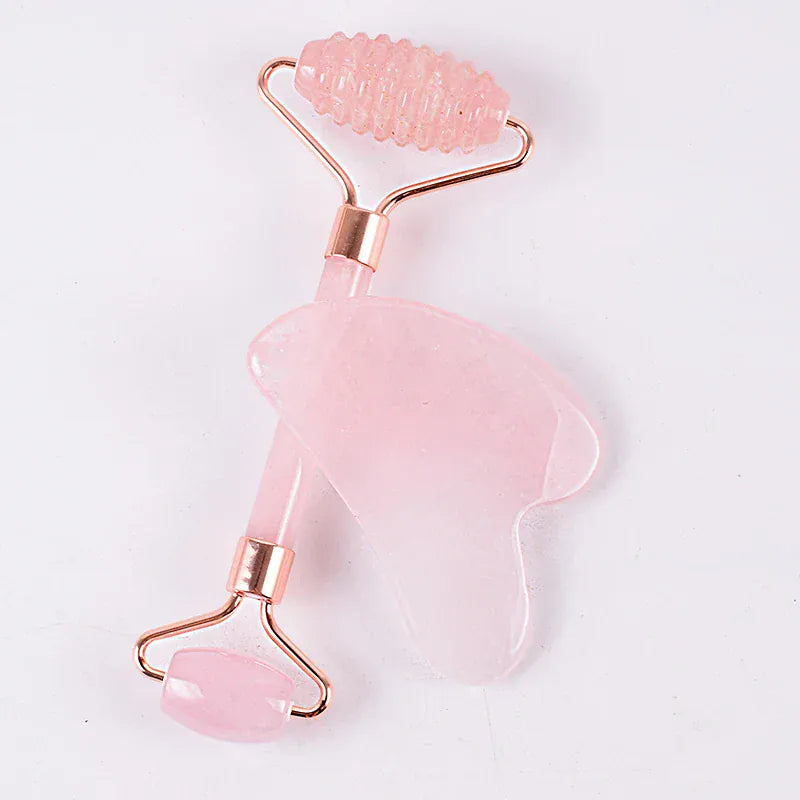 Maison Novaire Rose Quartz Gua Sha & Face Roller - Maison Novaire #