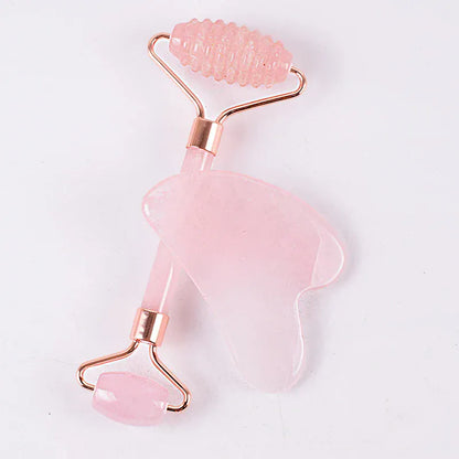 Maison Novaire Rose Quartz Gua Sha & Face Roller - Maison Novaire #