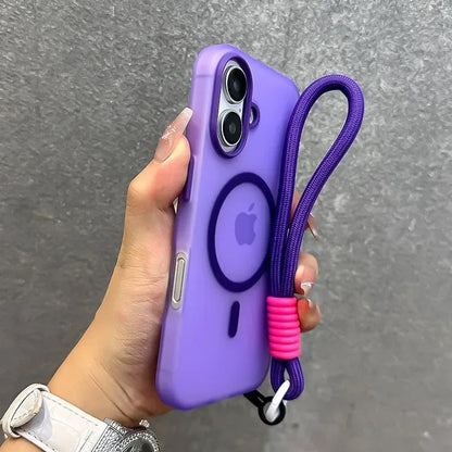 Matte Clear Magnetic Wireless Wrist Strap Candy Color Cover. - Maison Novaire #