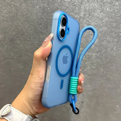 Matte Clear Magnetic Wireless Wrist Strap Candy Color Cover. - Maison Novaire #