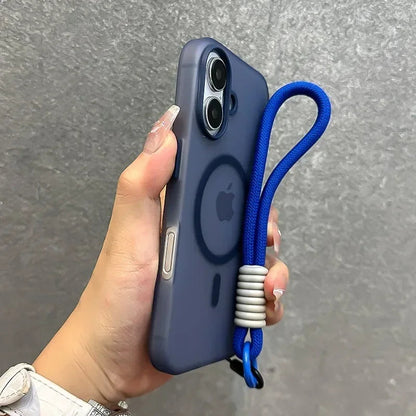 Matte Clear Magnetic Wireless Wrist Strap Candy Color Cover. - Maison Novaire #
