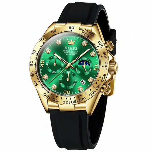 Men Chronograph Sport Wristwatch. - BLAKESTORE-NG