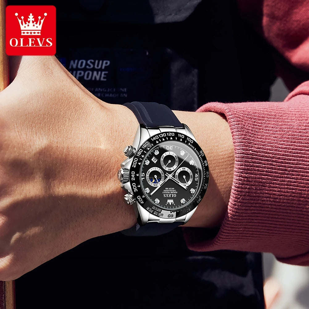 Men Chronograph Sport Wristwatch. - Maison Novaire