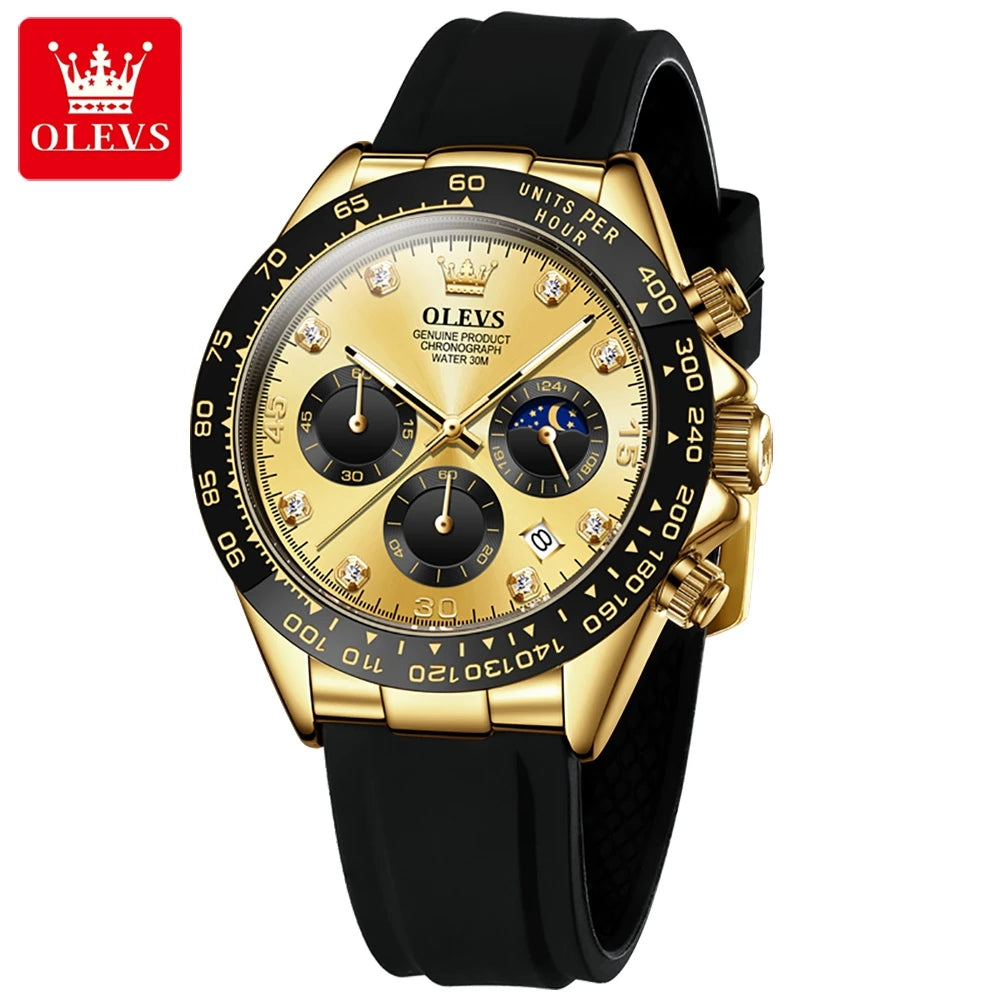 Men Chronograph Sport Wristwatch. - Maison Novaire