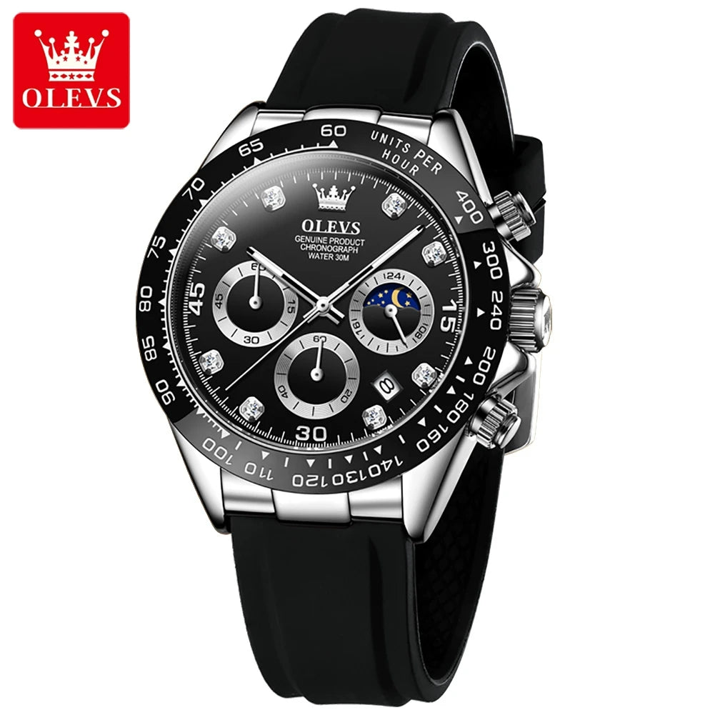 Men Chronograph Sport Wristwatch. - Maison Novaire