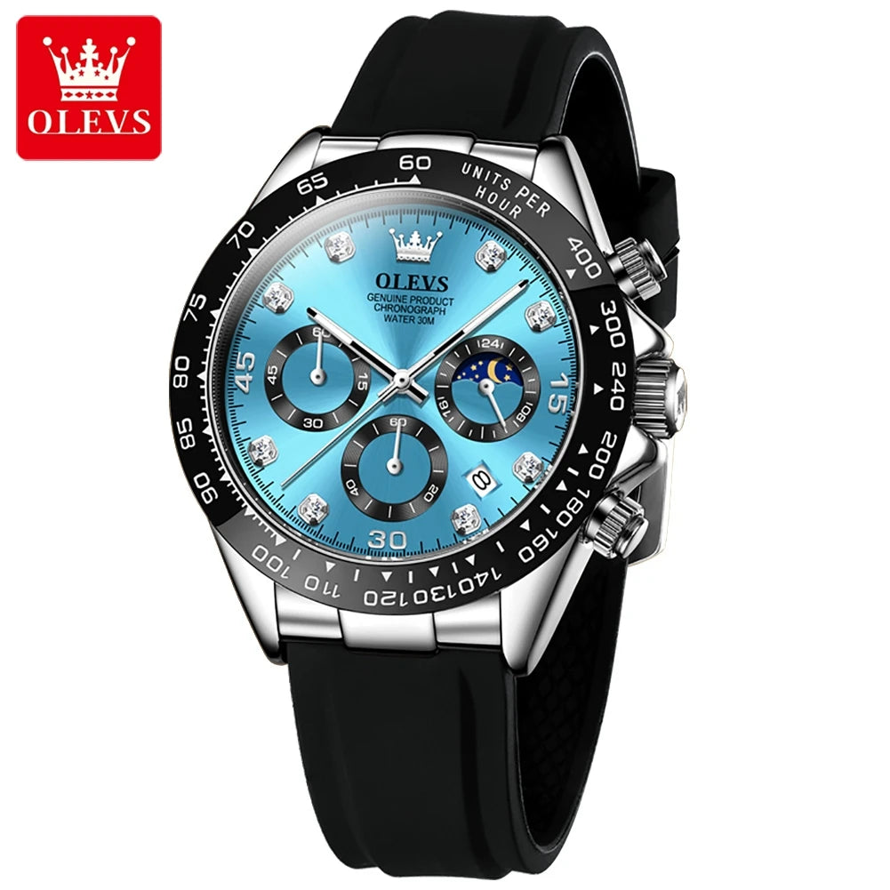 Men Chronograph Sport Wristwatch. - Maison Novaire