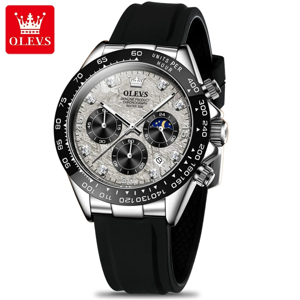 Men Chronograph Sport Wristwatch. - Maison Novaire