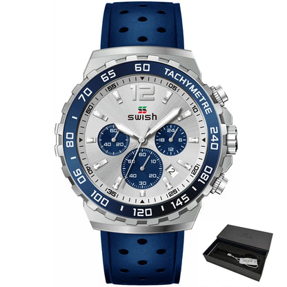 Men Quartz Watch Dial Chronograph. - BLAKESTORE-NG