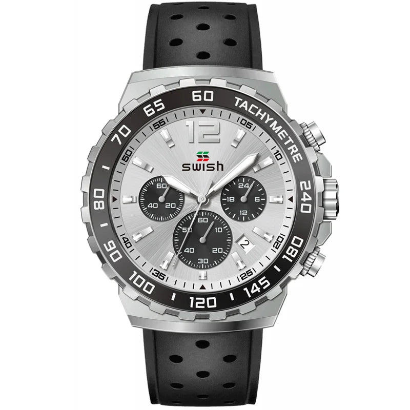 Men Quartz Watch Dial Chronograph. - BLAKESTORE-NG