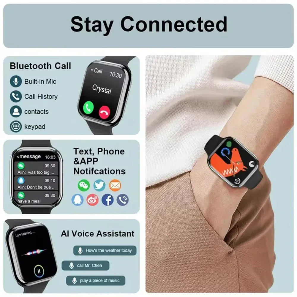 Men Smartwatch NFC GPS Tracker with  320*385 HD Screen. - Maison Novaire