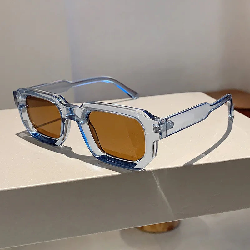 Men Vintage Rectangle Frame Sunglasses. - Maison Novaire #
