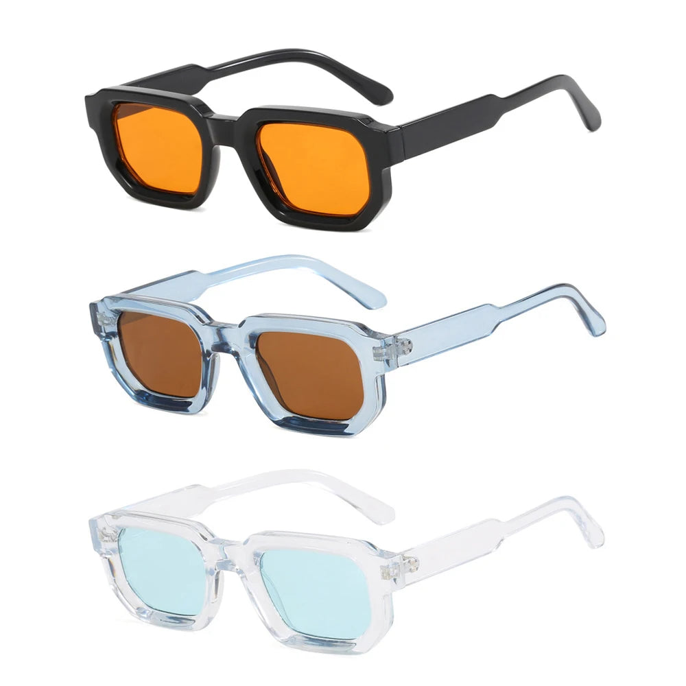 Men Vintage Rectangle Frame Sunglasses. - Maison Novaire #