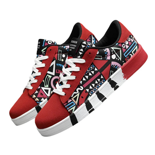 Men’s Canvas Sports Running Shoes | Lightweight Breathable Low-Top Sneakers for Jogging Gym Casual Running - BLAKESTORE-NG