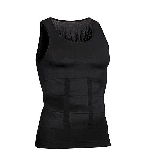 Men’s Compression Undershirt Body Shaper Vest | Slimming Tank Top for Tummy Control, Moobs Reduction & Posture Support - BLAKESTORE-NG
