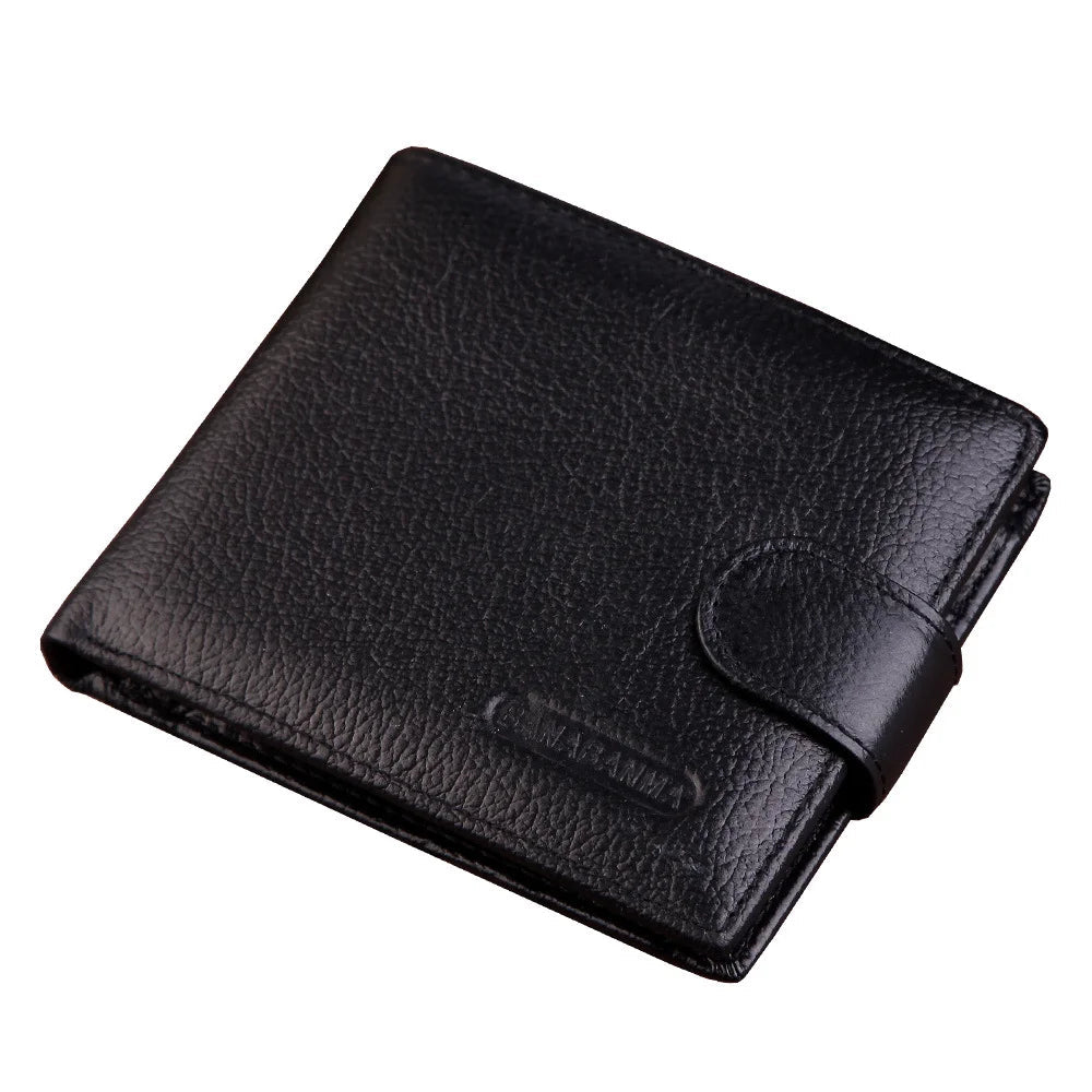 Men’s Genuine Leather Wallet | Premium Bifold Cardholder RFID Blocking for Everyday Business Casual Carry - BLAKESTORE-NG