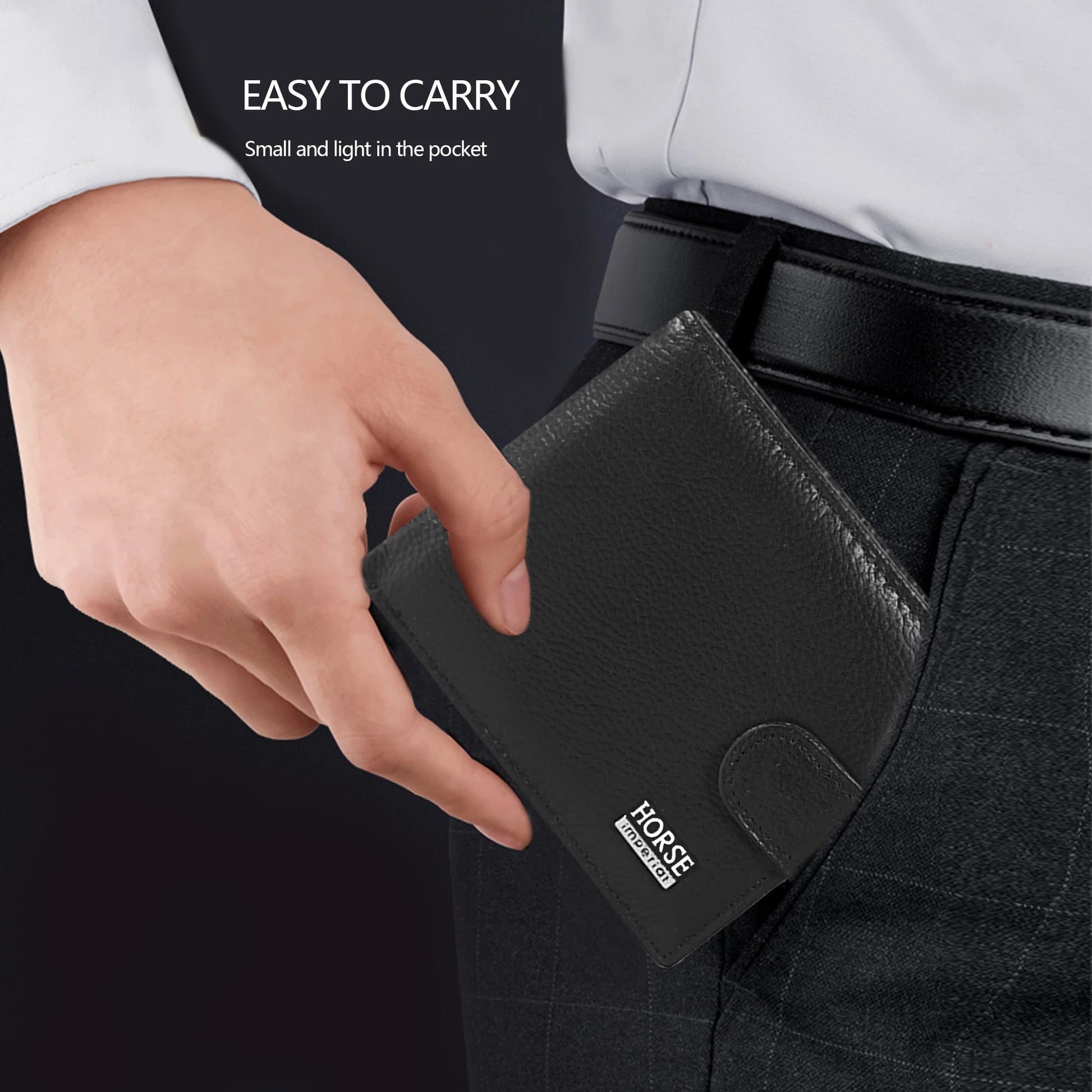 Men’s Genuine Leather Wallet | Premium Bifold RFID Blocking Cardholder Slim Leather Wallet Black Brown Everyday Carry - BLAKESTORE-NG