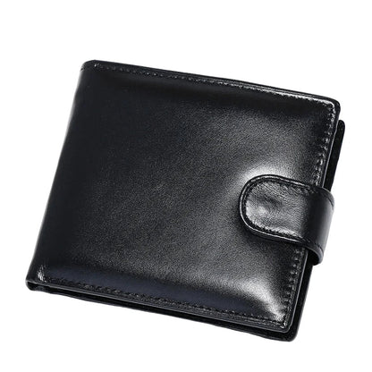 Men’s Genuine Leather Wallet | Premium Bifold RFID Blocking Cardholder Slim Leather Wallet for Everyday Carry - BLAKESTORE-NG