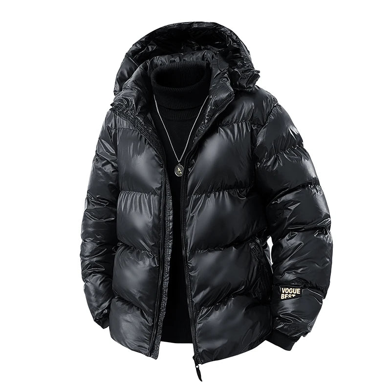 Men’s Hooded Padded Winter Jacket - Maison Novaire #