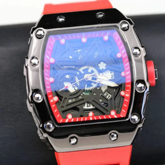 Men’s Pentagram Luminous Watch | Light Luxury Barrel Quartz Timepiece - BLAKESTORE-NG