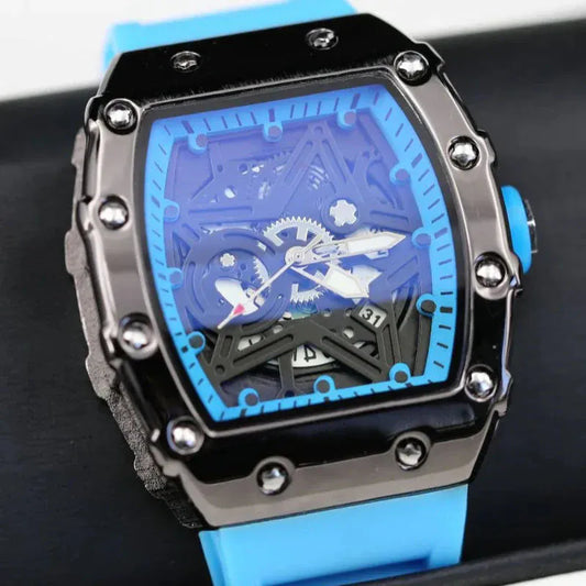 Men’s Pentagram Luminous Watch | Light Luxury Barrel Quartz Timepiece - BLAKESTORE-NG