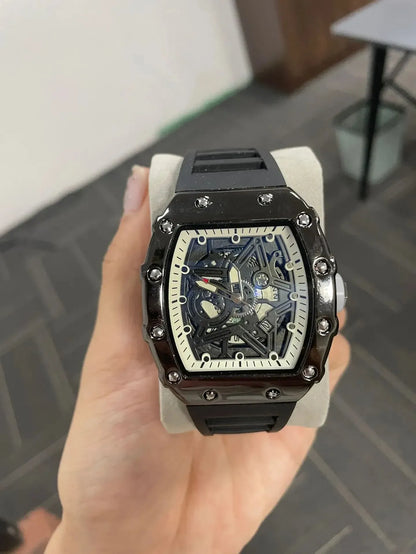 Men’s Pentagram Luminous Watch | Light Luxury Barrel Quartz Timepiece - Maison Novaire