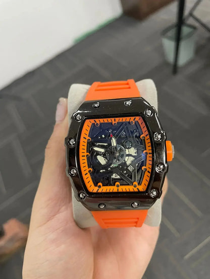 Men’s Pentagram Luminous Watch | Light Luxury Barrel Quartz Timepiece - Maison Novaire