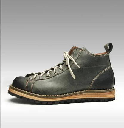 Men’s Premium Cowhide Hiking & Trekking Boots | Full-Grain Leather Waterproof Ankle Boots for Rugged Trails & All-Terrain Adventures - BLAKESTORE-NG