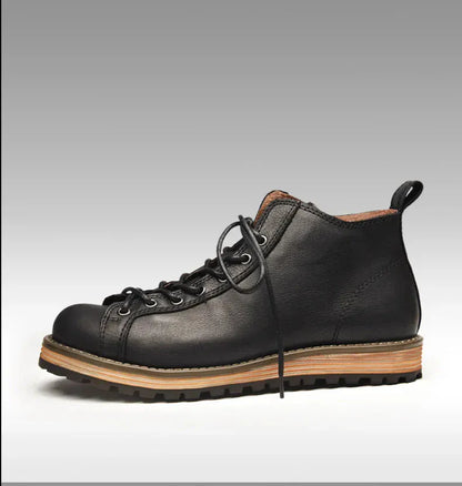 Men’s Premium Cowhide Hiking & Trekking Boots | Full-Grain Leather Waterproof Ankle Boots for Rugged Trails & All-Terrain Adventures - BLAKESTORE-NG