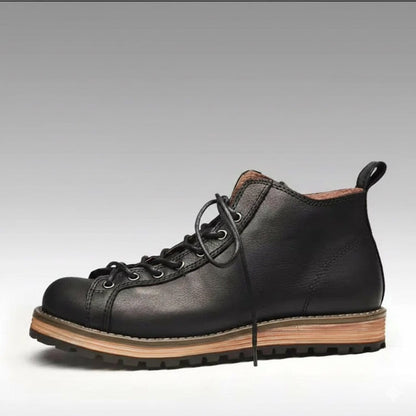 Men’s Premium Cowhide Hiking & Trekking Boots | Full-Grain Leather Waterproof Ankle Boots for Rugged Trails & All-Terrain Adventures - BLAKESTORE-NG