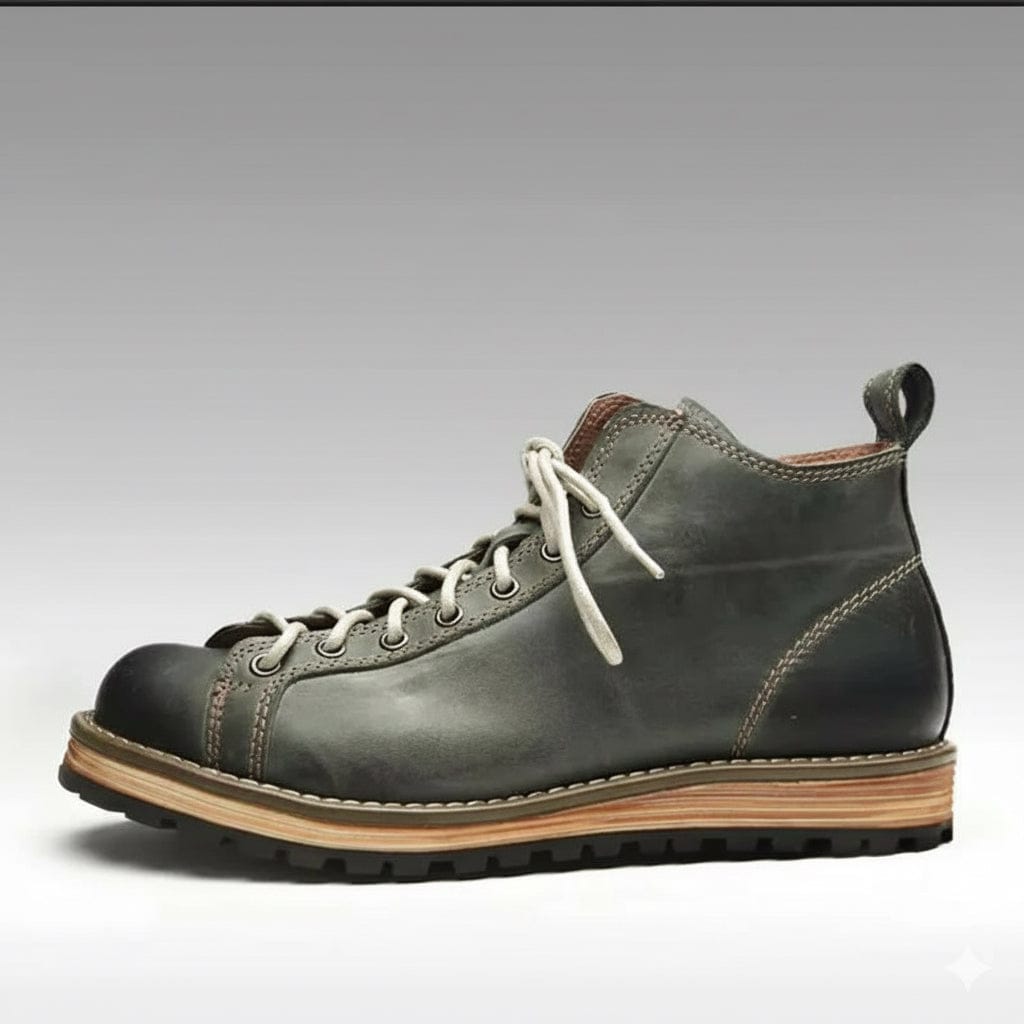 Men’s Premium Cowhide Hiking & Trekking Boots | Full-Grain Leather Waterproof Ankle Boots for Rugged Trails & All-Terrain Adventures - BLAKESTORE-NG