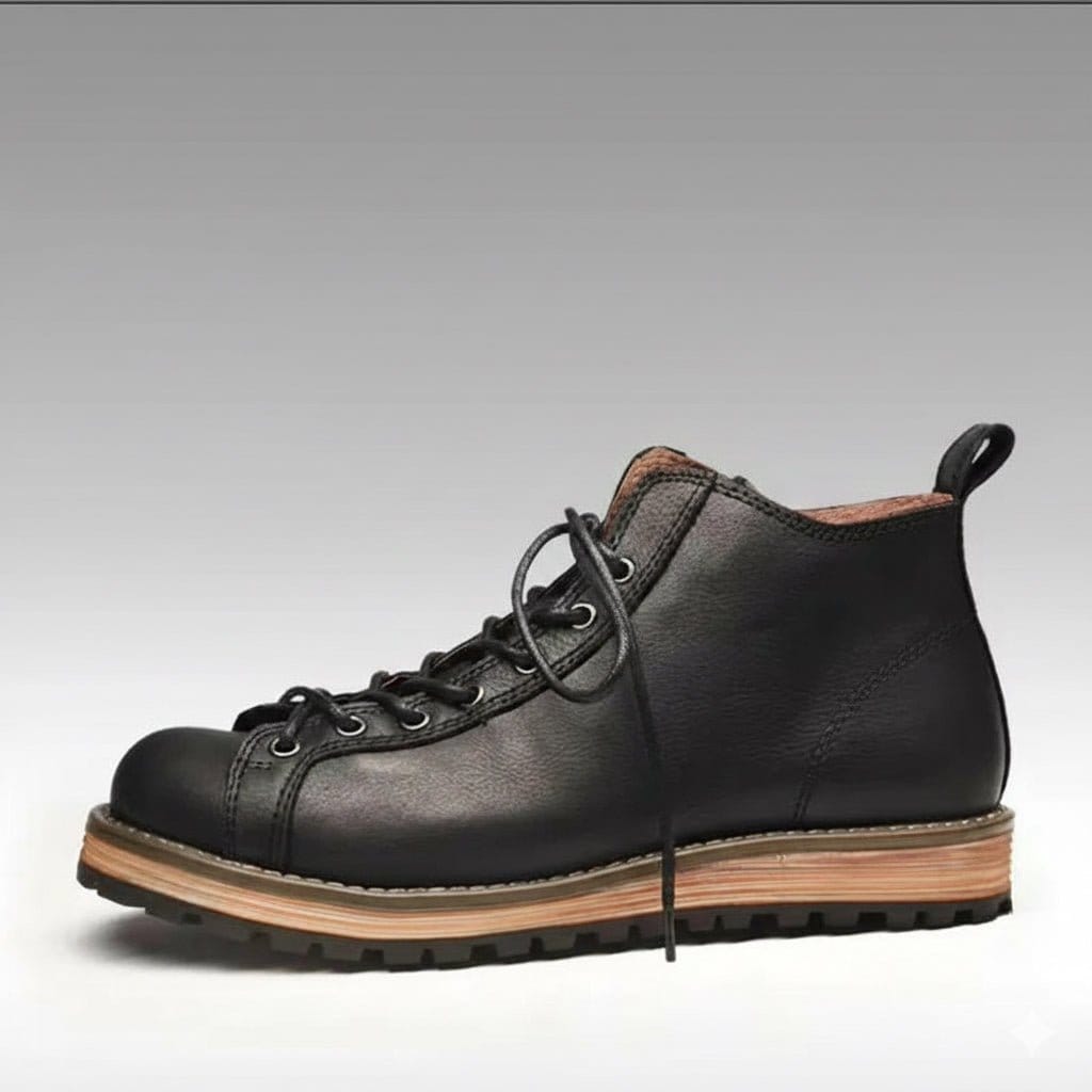 Men’s Premium Cowhide Hiking & Trekking Boots | Full-Grain Leather Waterproof Ankle Boots for Rugged Trails & All-Terrain Adventures - BLAKESTORE-NG