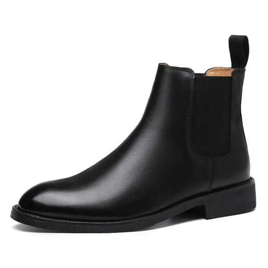 Men’s Retro Chelsea Boots – Genuine Leather British Style Ankle Boots - BLAKESTORE-NG