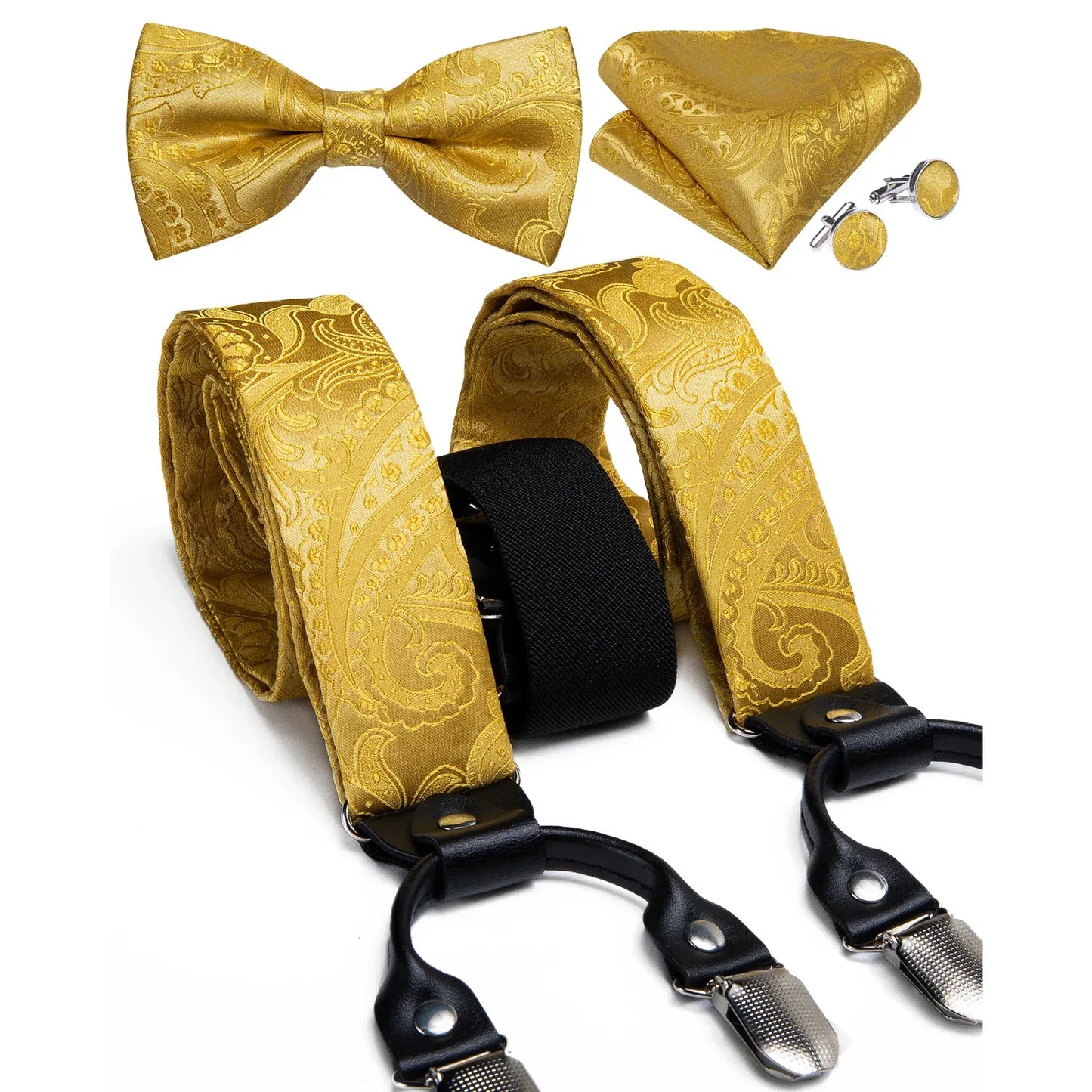 Men's Silk Suspenders Set - Maison Novaire