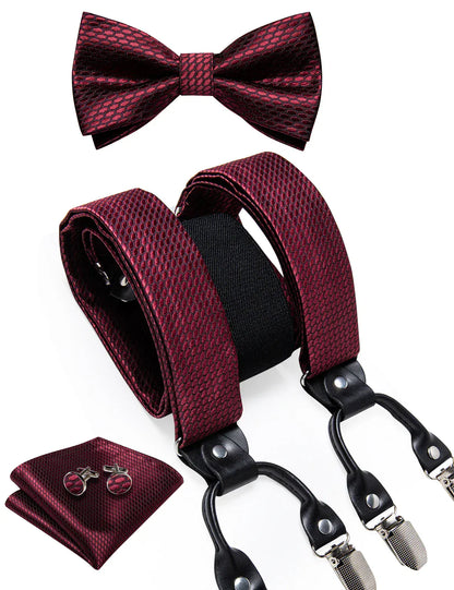 Men's Silk Suspenders Set - Maison Novaire