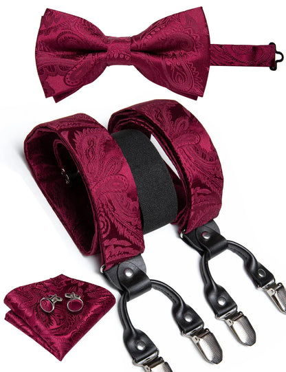 Men's Silk Suspenders Set - Maison Novaire