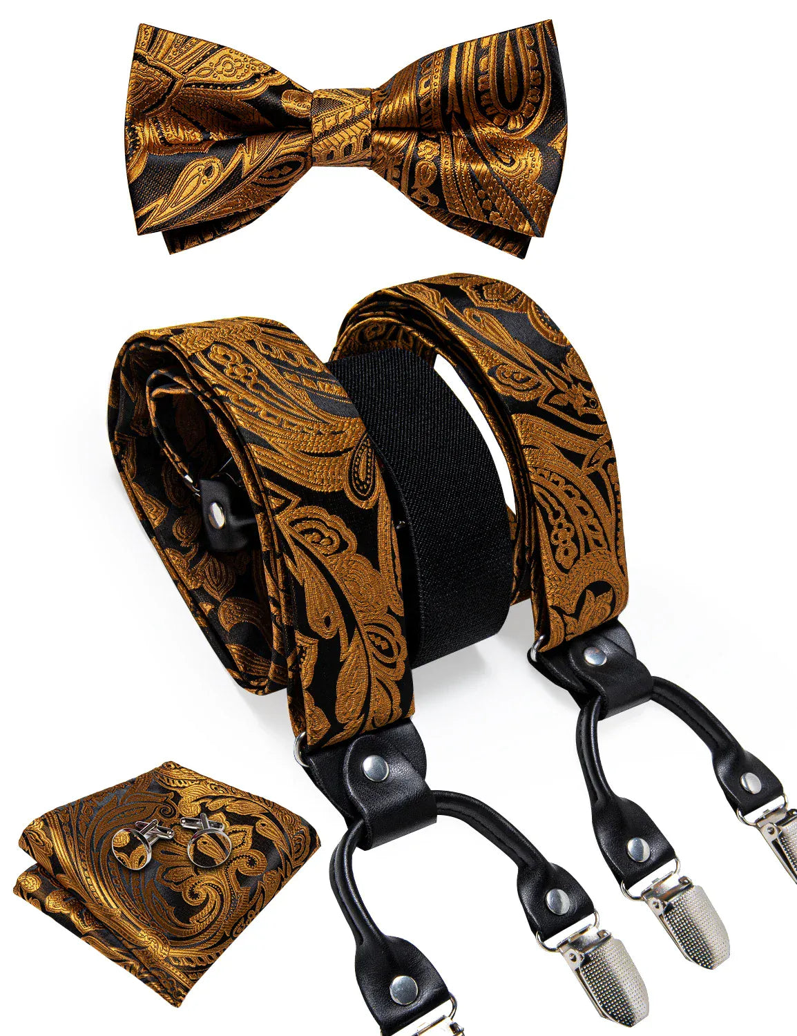 Men's Silk Suspenders Set - Maison Novaire