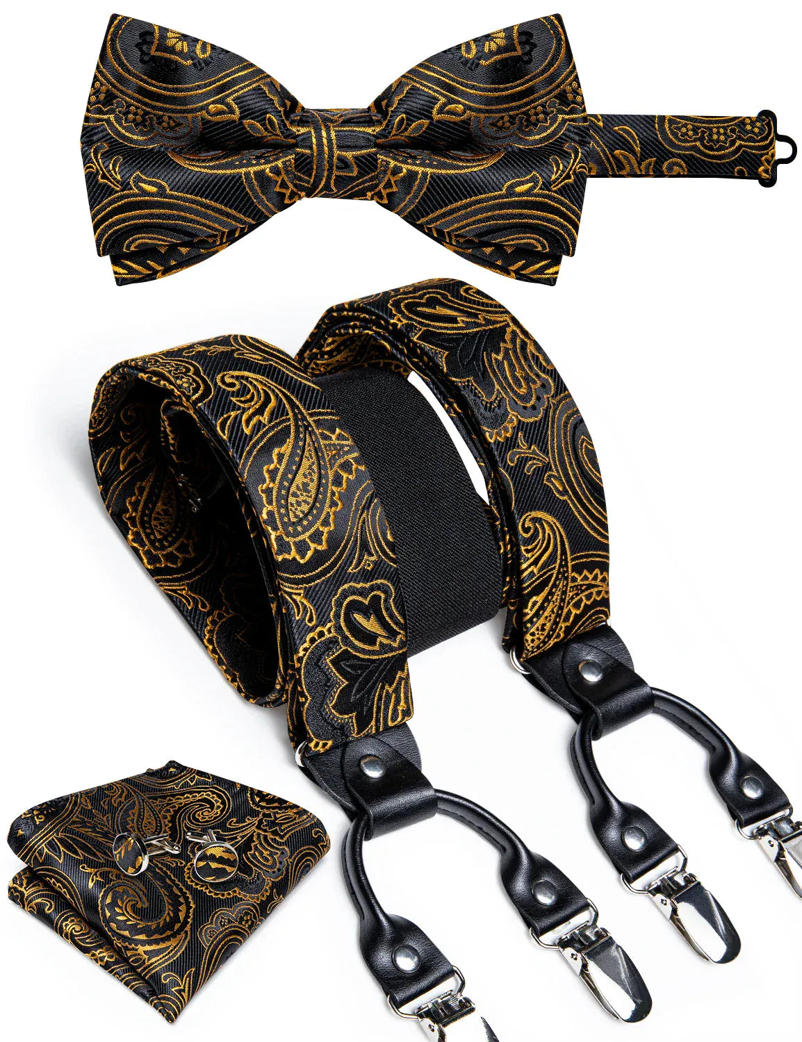 Men's Silk Suspenders Set - Maison Novaire