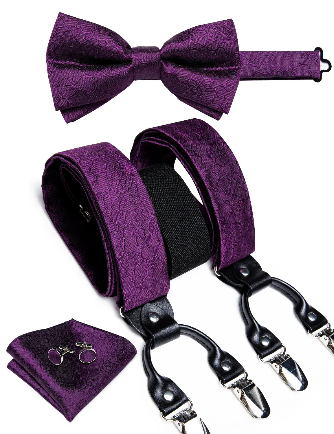 Men's Silk Suspenders Set - Maison Novaire