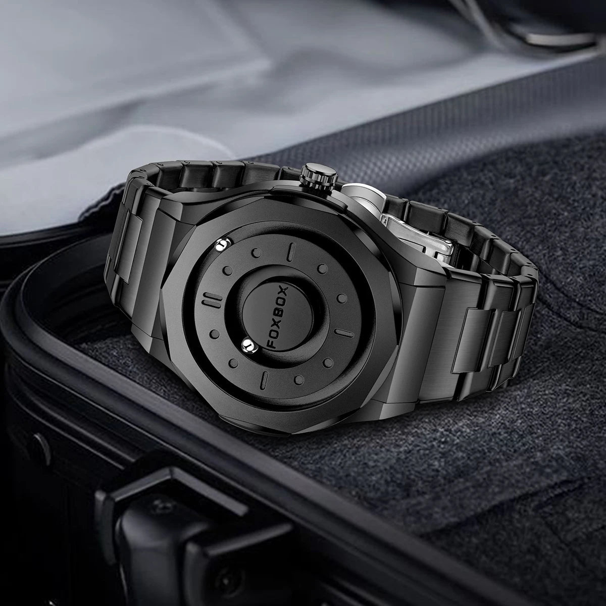 Men's Stainless Steel Quartz Watch. - Maison Novaire #