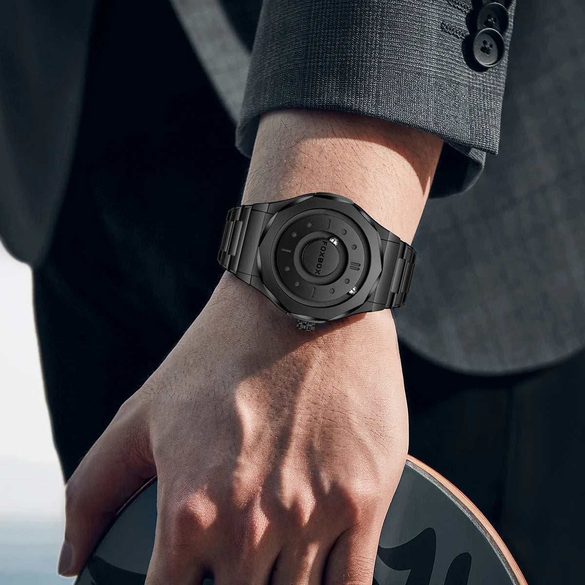 Men's Stainless Steel Quartz Watch. - Maison Novaire #