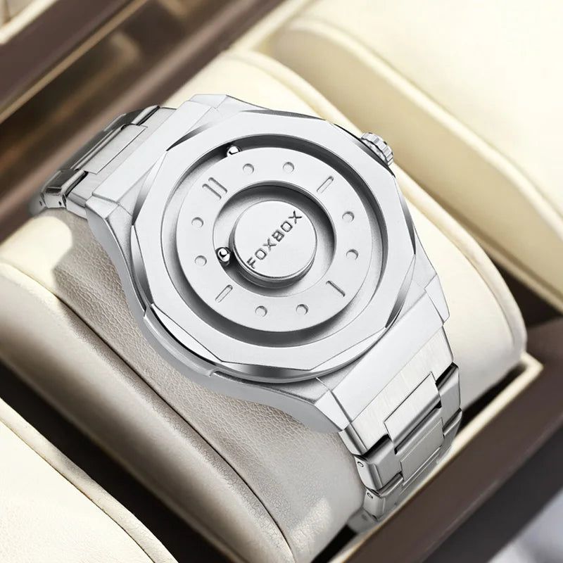 Men's Stainless Steel Quartz Watch. - Maison Novaire #