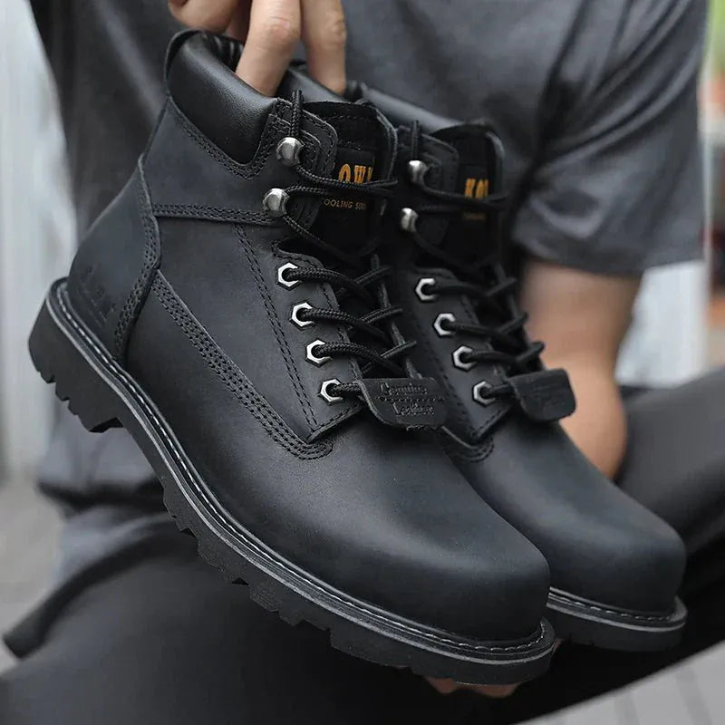 Men’s Waterproof Tactical Hiking Boots | Rugged All-Terrain Ankle Boots with Waterproof Membrane & Non-Slip Sole - BLAKESTORE-NG