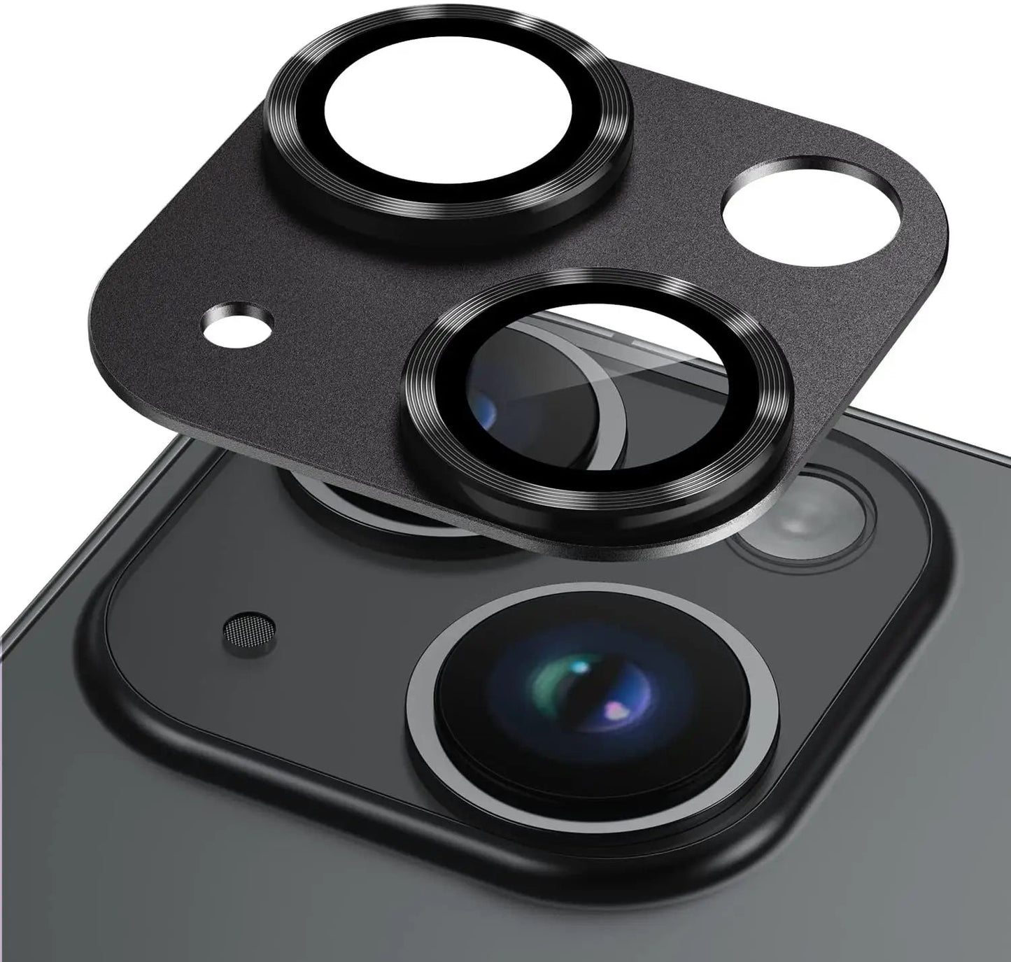Metal Tempered Glass Camera Lens Protector Film Cover For iPhone. - Maison Novaire #