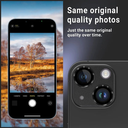 Metal Tempered Glass Camera Lens Protector Film Cover For iPhone. - Maison Novaire #