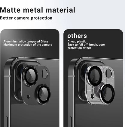 Metal Tempered Glass Camera Lens Protector Film Cover For iPhone. - Maison Novaire #