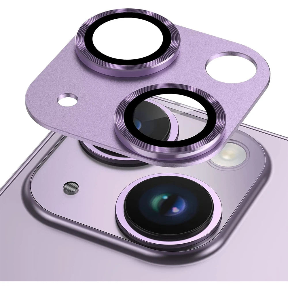 Metal Tempered Glass Camera Lens Protector Film Cover For iPhone. - Maison Novaire #