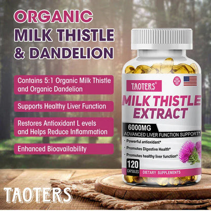 Milk Thistle 6000 mg Capsules for detoxification. - BLAKESTORE-NG