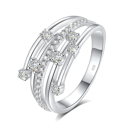 Moissanite Silver Ring - BLAKESTORE-NG