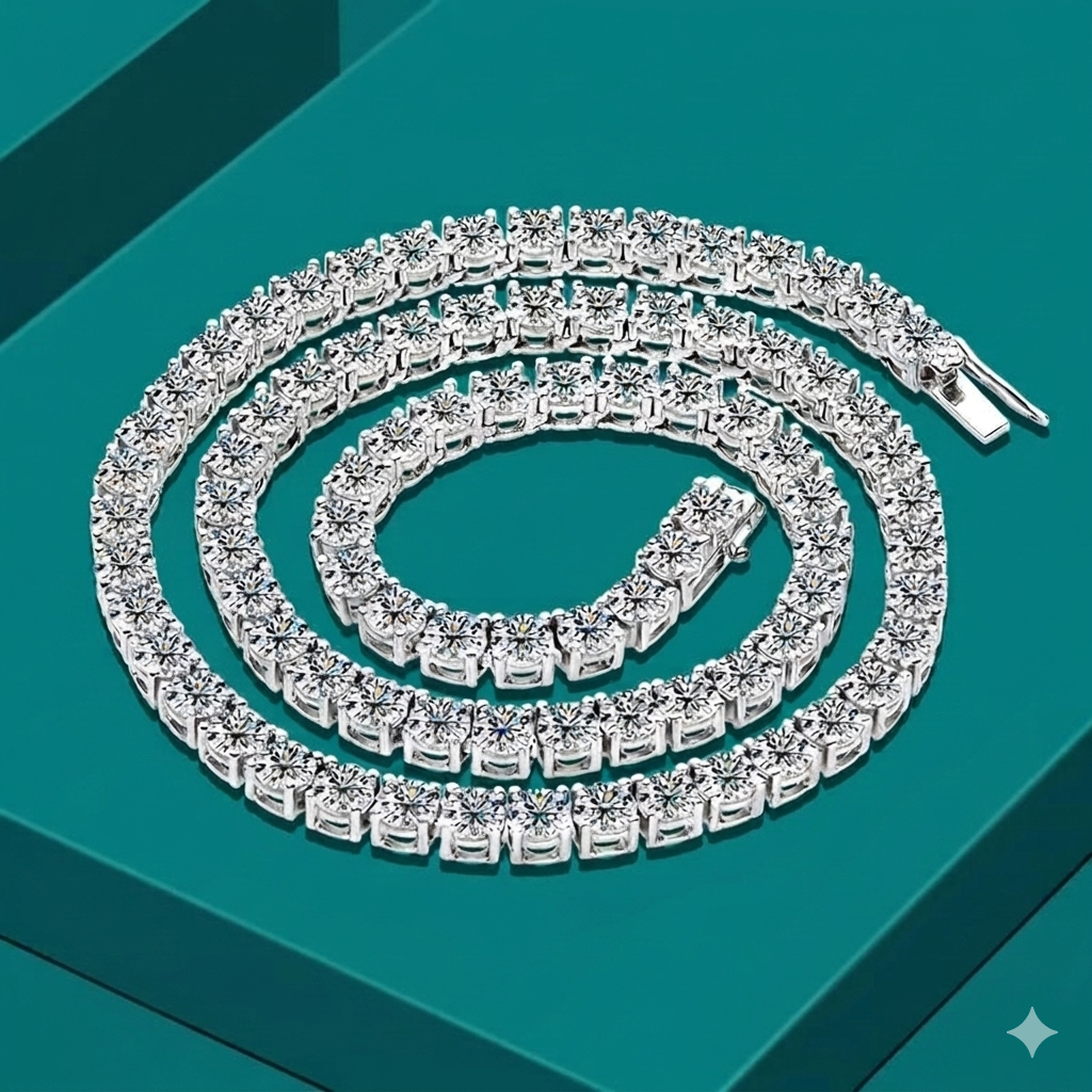 Moissanite Tennis Necklace - BLAKESTORE-NG